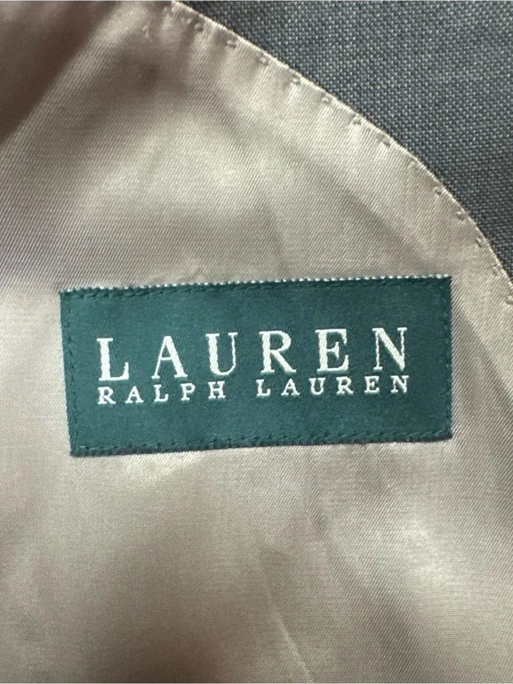 Lauren by Ralph Lauren Men's Gray Two-Button Blazer Sport Coat Jacket Suit 44R